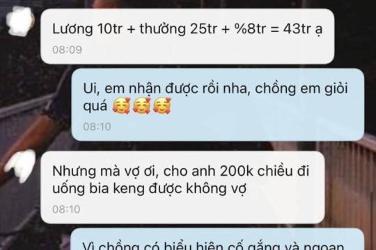Quản lý tiền của chồng, cứ tưởng thế là hay
